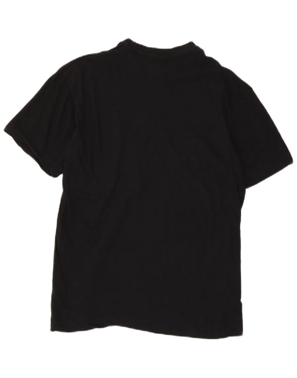 KAPPA Camiseta gráfica para mujer Top UK 44 Grande Algodón negro