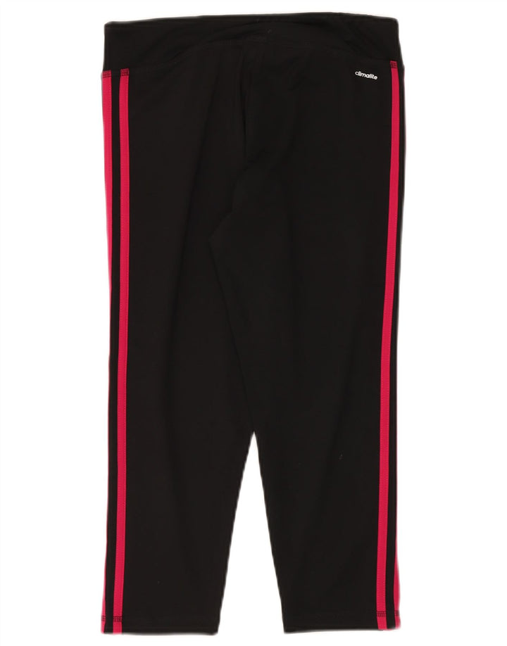 Adidas Climalite Crop Leggings para mujer Reino Unido 12/14 Mediano Negro Poliéster