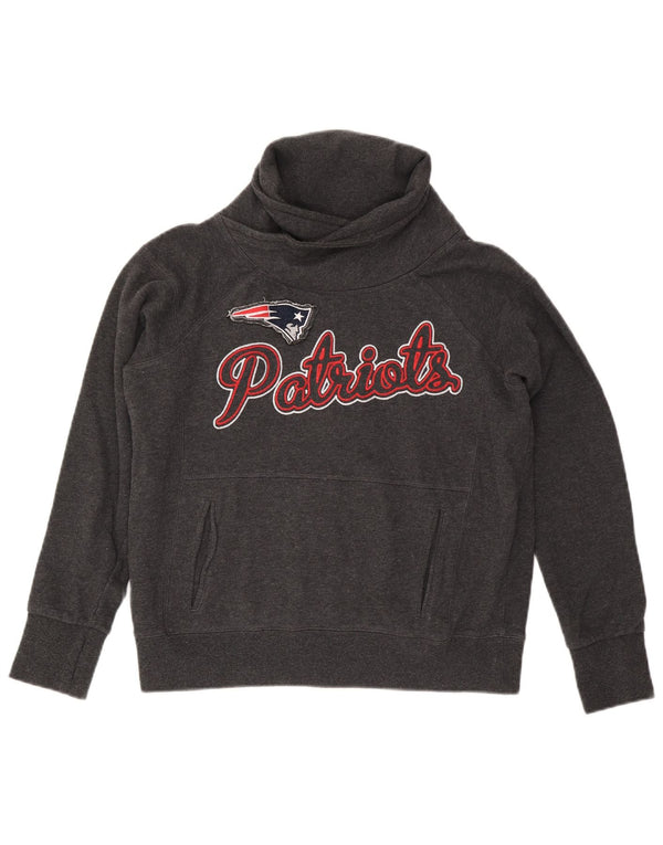 NFL - Sudadera con gráfico de New England Patriots para mujer, talla 40, color gris medio