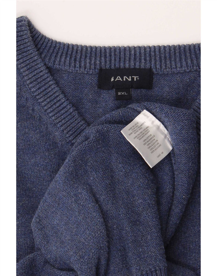 Gant Hombre Chaleco Camiseta Sin Mangas 2XL Azul Marino Algodón
