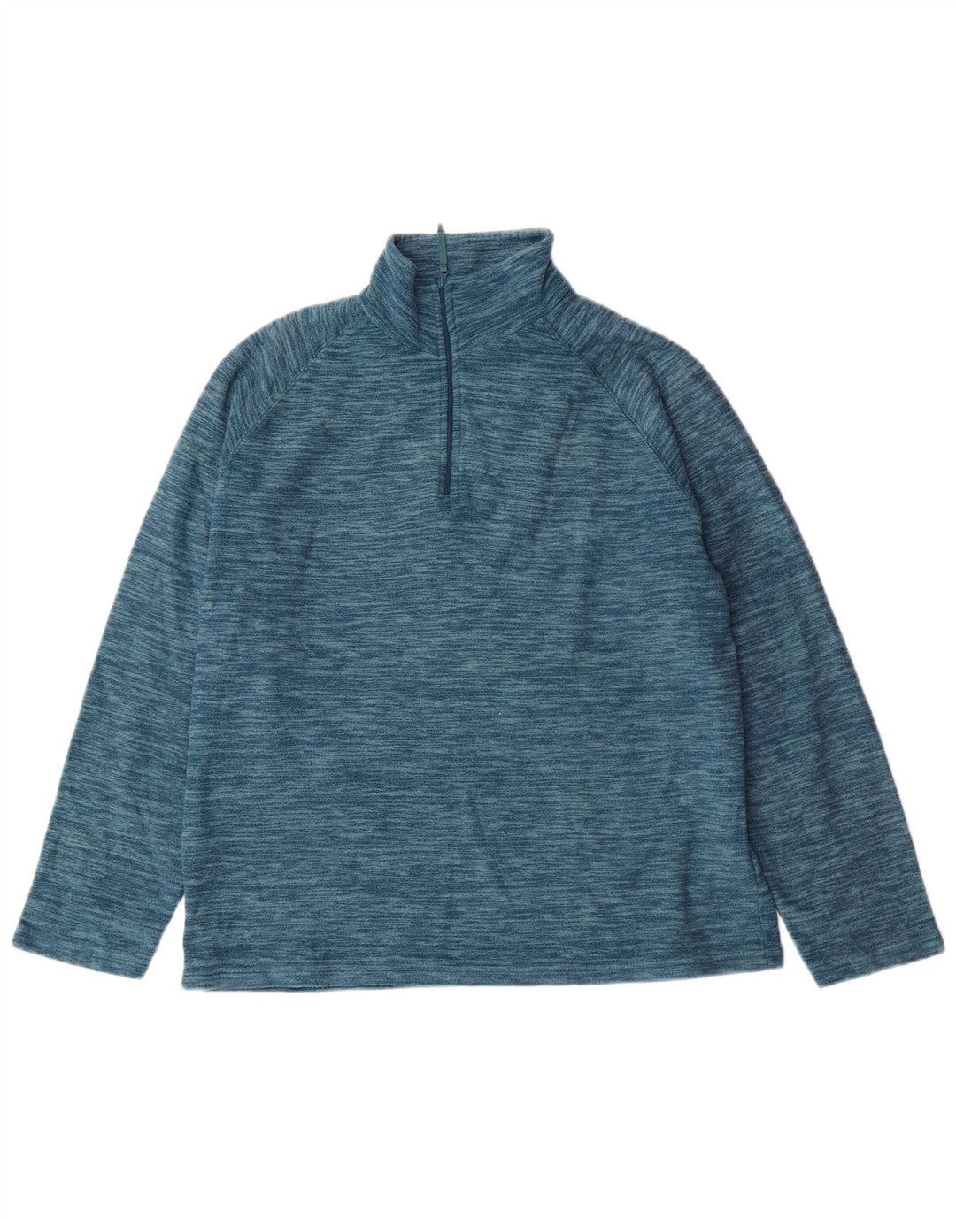 MOUNTAIN WAREHOUSE Jersey polar con cuello y cremallera para mujer Reino Unido 44 Medio azul moteado