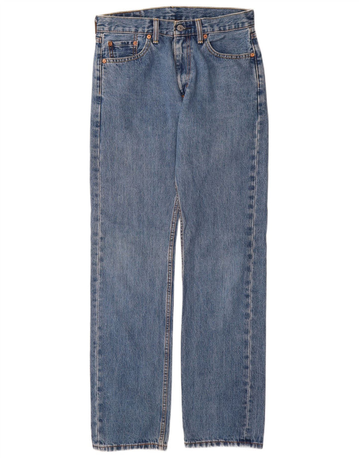 Levi's Hombre 505 Vaqueros Rectos W30 L34 Algodón Azul
