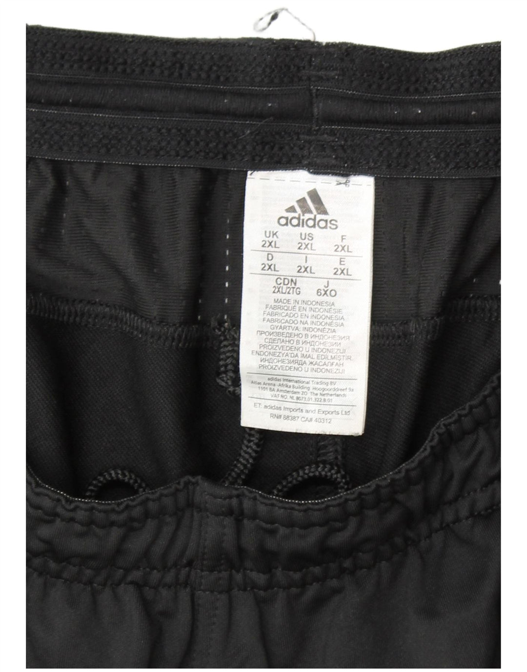 ADIDAS Pantalón de chándal Climacool para hombre 2XL Poliéster negro