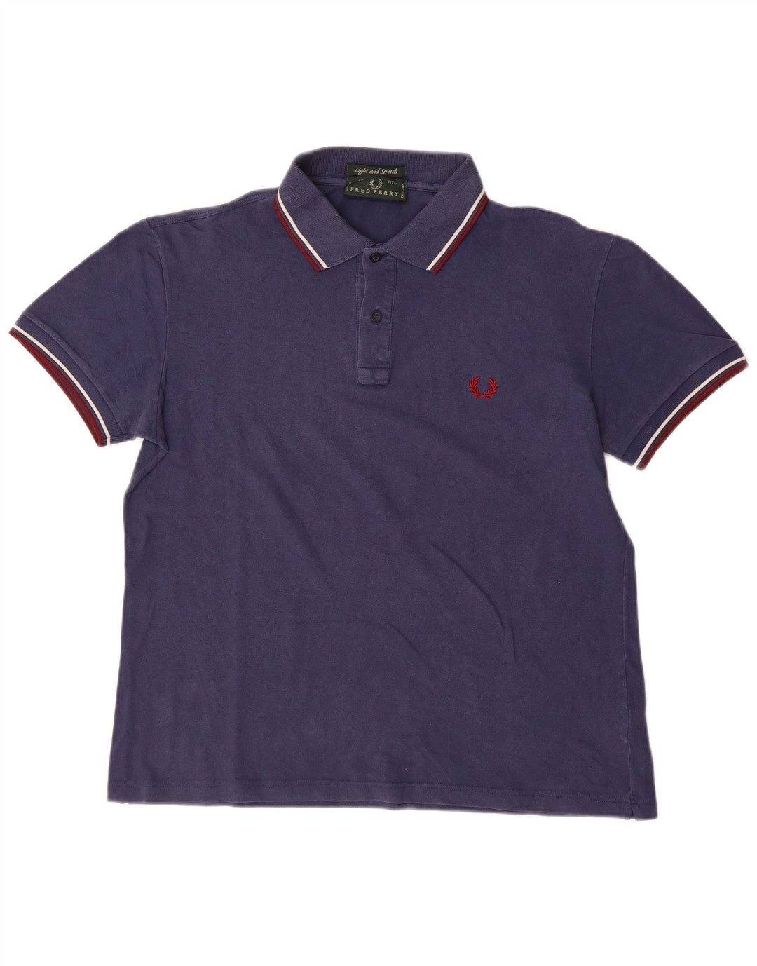 FRED PERRY Polo para hombre grande azul marino algodón