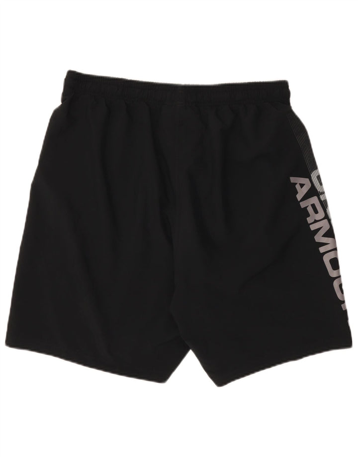 Under Armour Pantalones cortos deportivos con gráficos para hombre, talla grande, negro