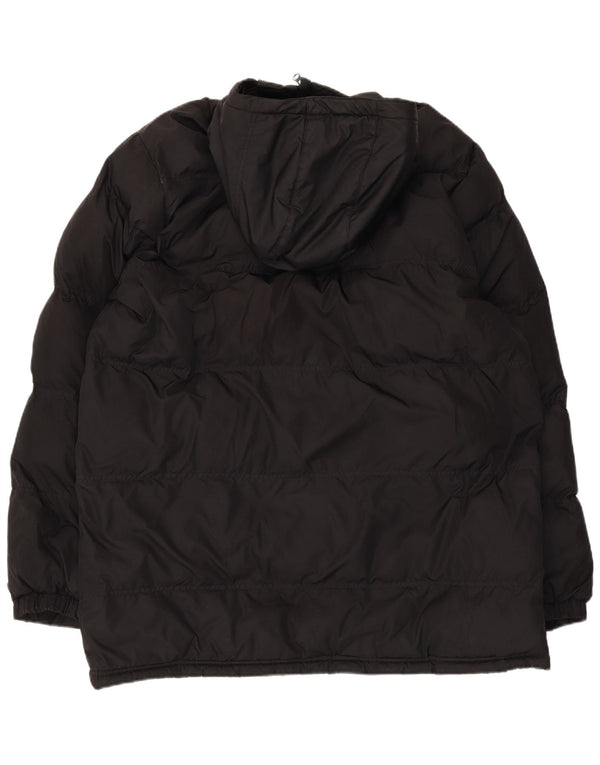 Nike Chaqueta acolchada con capucha Storm-Fit para hombre UK 40 Grande Poliéster negro