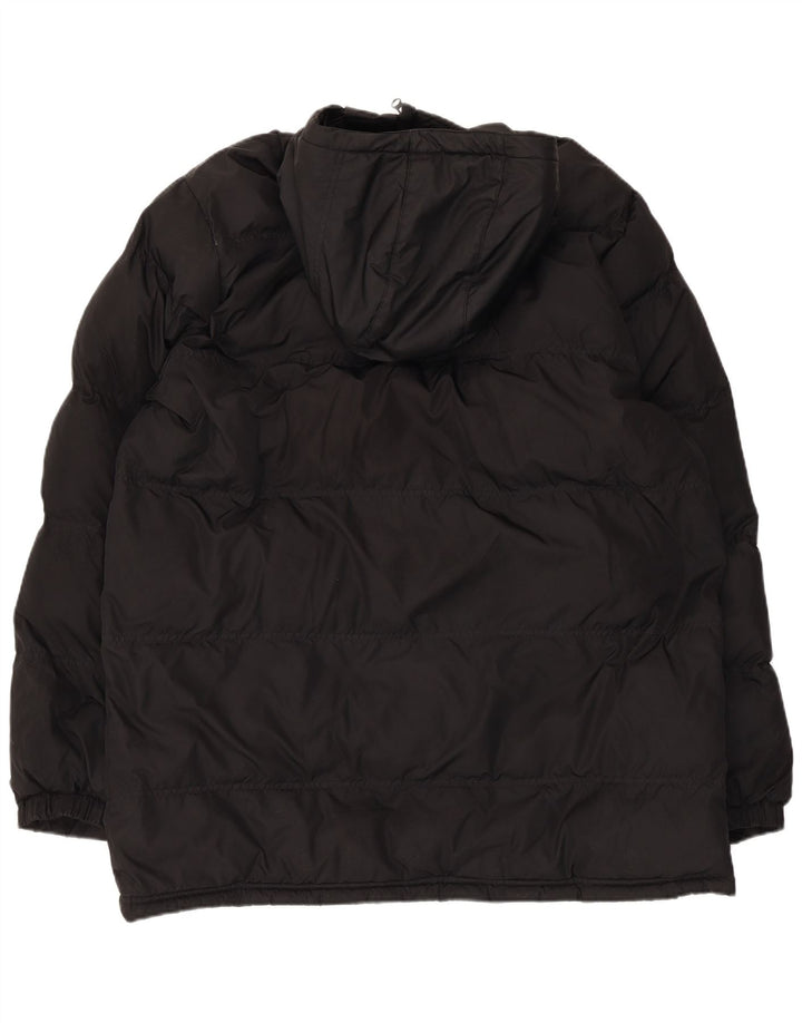Nike Chaqueta acolchada con capucha Storm-Fit para hombre UK 40 Grande Poliéster negro