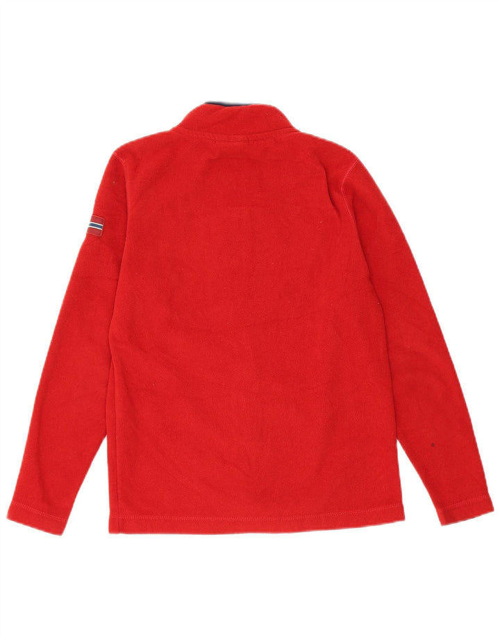 Napapijri Chaqueta polar gráfica para niño 9-10 años Rojo Poliéster
