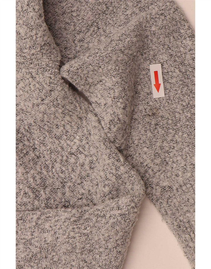 M&Co Jersey con cuello en V para mujer UK 44 Acrílico gris medio