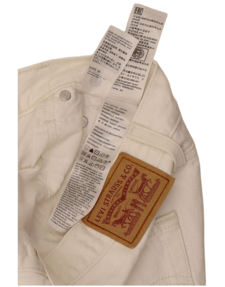 Falda Vaquera Levi's Mujer W27 Pequeña Algodón Blanco