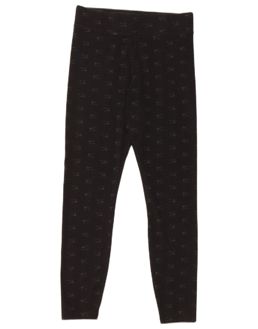 Nike - Leggings gráficos para mujer (talla 40), algodón negro mediano