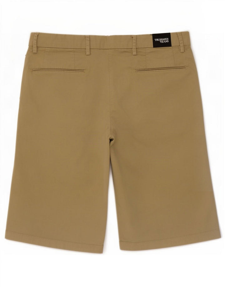 Shorts Chinos Mujer Trussardi W30 Algodón Beige Medio