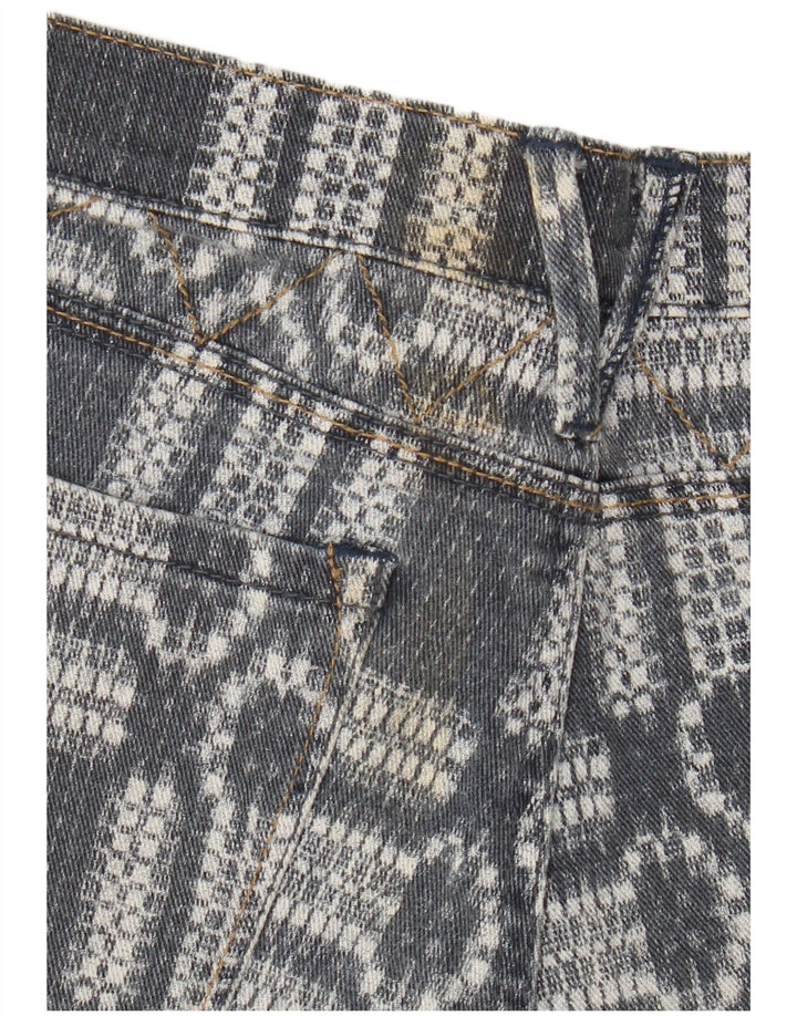 Roxy Pantalones cortos de mezclilla para mujer US 7 Medium W30 Azul Geométrico