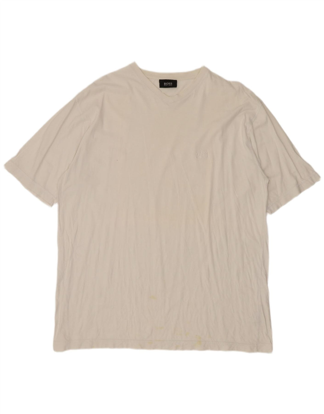 Hugo Boss Hombre Camiseta Top XL Blanco