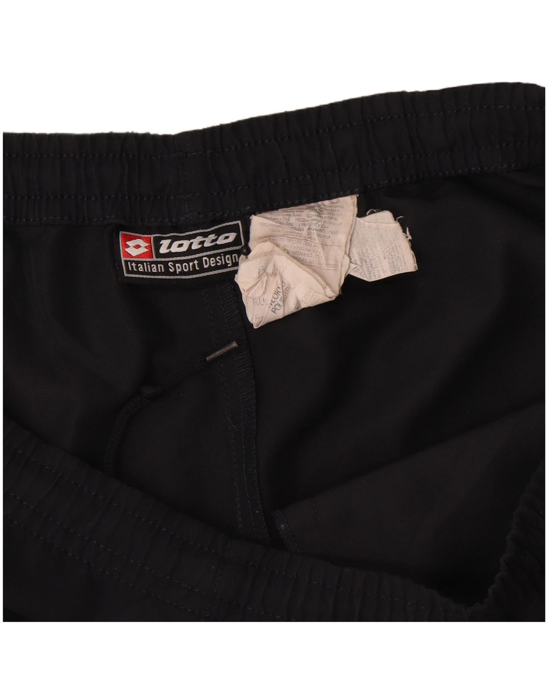 Lotto - Pantalones cortos deportivos para hombre, talla grande, poliéster azul marino