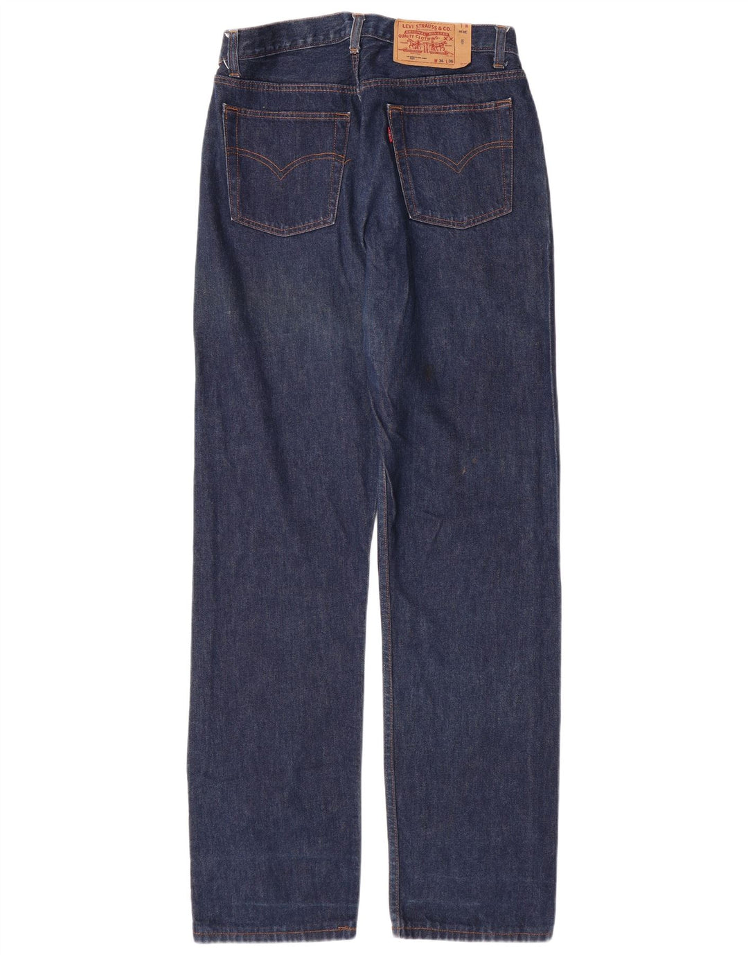 LEVI'S Vaqueros rectos 501 para hombre W34 L36 Azul marino