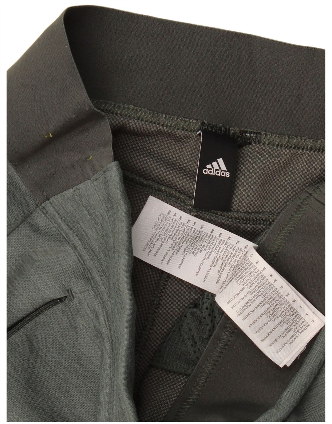 Adidas - Pantalones de chándal para mujer, talla 40, poliéster verde grande