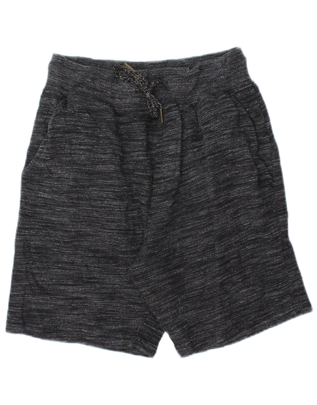 Zara Hombre Shorts Deportivos Algodón Moteado Gris Pequeño