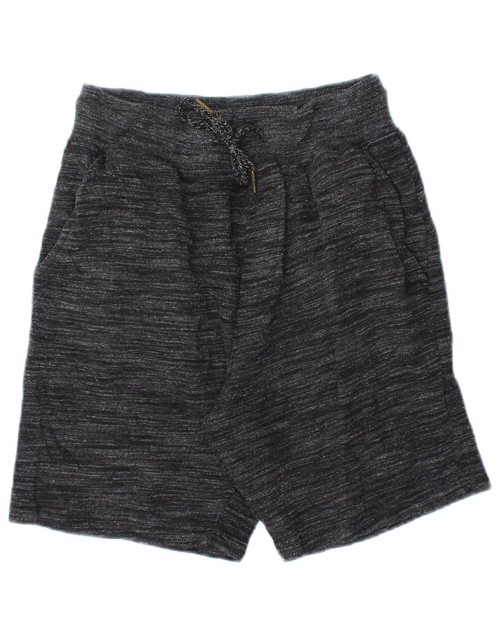 Zara Hombre Shorts Deportivos Algodón Moteado Gris Pequeño