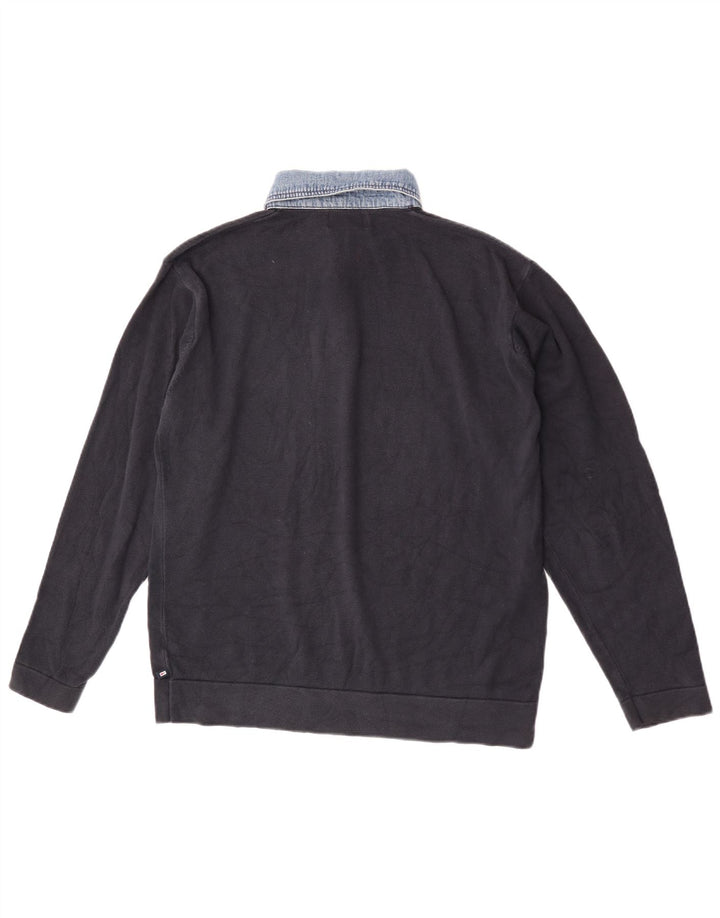 Marks & Spencer Suéter tipo jersey con cuello tipo polo en azul Harbor para hombre Azul marino mediano