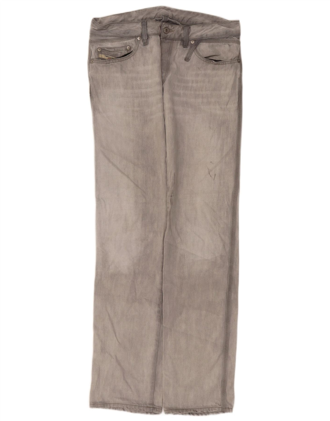 Diesel Vaqueros Rectos Para Hombre W32 L34 Algodón Gris