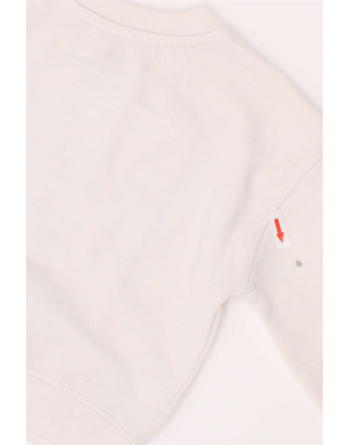 Dkny Sudadera con gráfico para niño, jersey, 2-3 años, algodón blanco