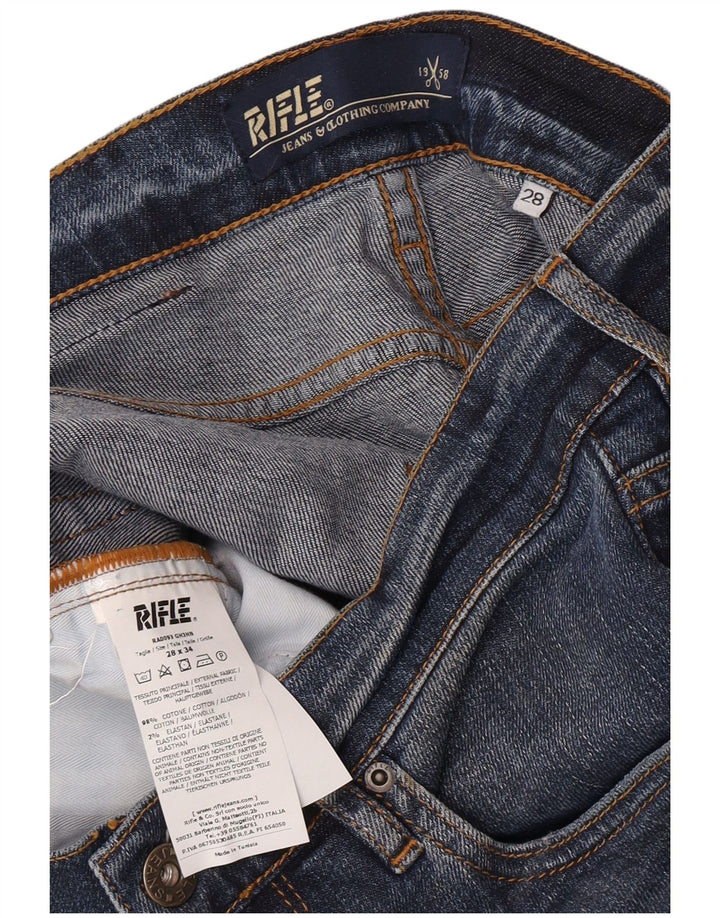 Vaqueros ajustados para hombre Rifle W28 L34 Algodón azul