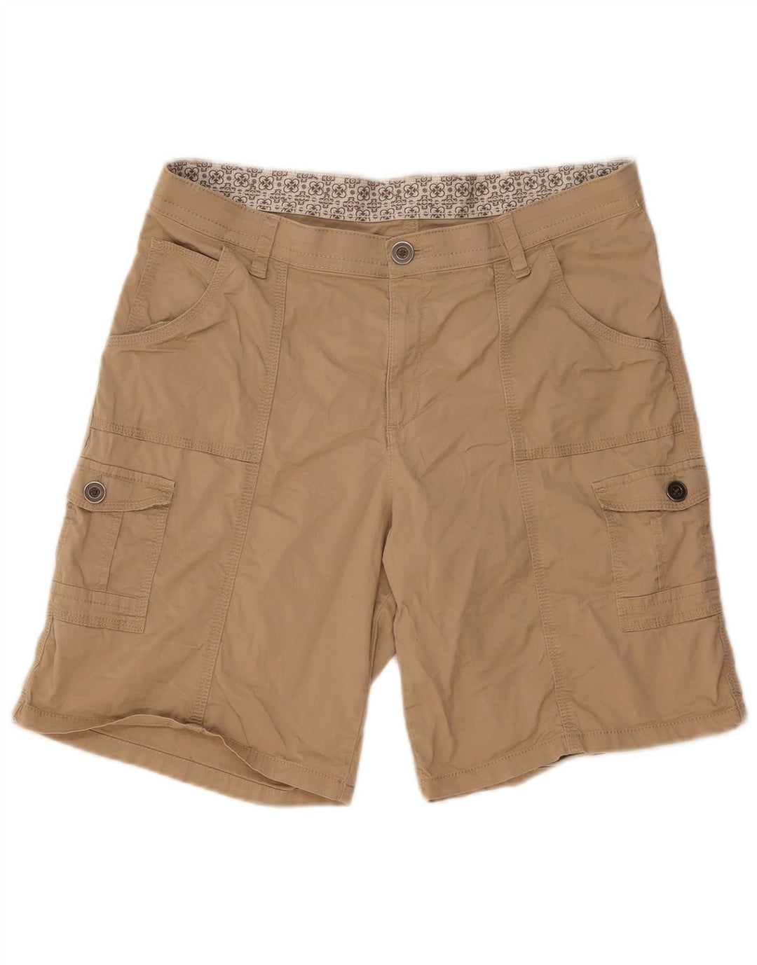 Pantalones cortos cargo vintage para mujer US14 W34 Algodón caqui