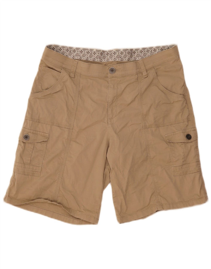 Pantalones cortos cargo vintage para mujer US14 W34 Algodón caqui