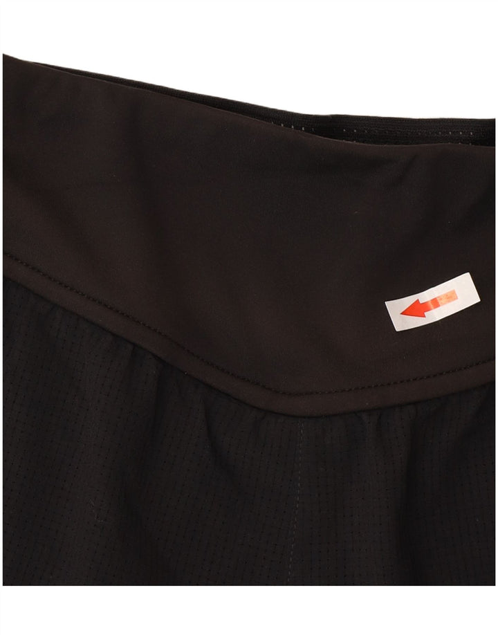 Reebok Pantalones cortos deportivos Speedwick para mujer UK 8/10 Small Negro Poliéster