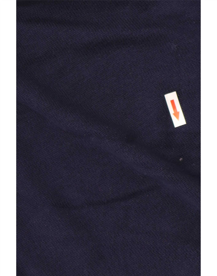 Marks & Spencer - Jersey de cuello redondo para hombre, talla grande, algodón azul marino