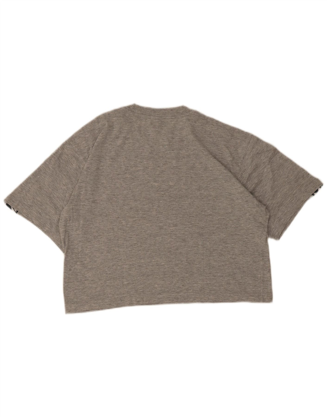 Asics - Camiseta corta con gráfico para mujer (talla 40), color gris medio