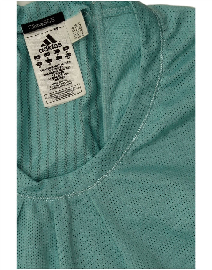 Adidas Mujer Clima 365 Chaleco Top UK 10 Pequeño Azul Poliéster