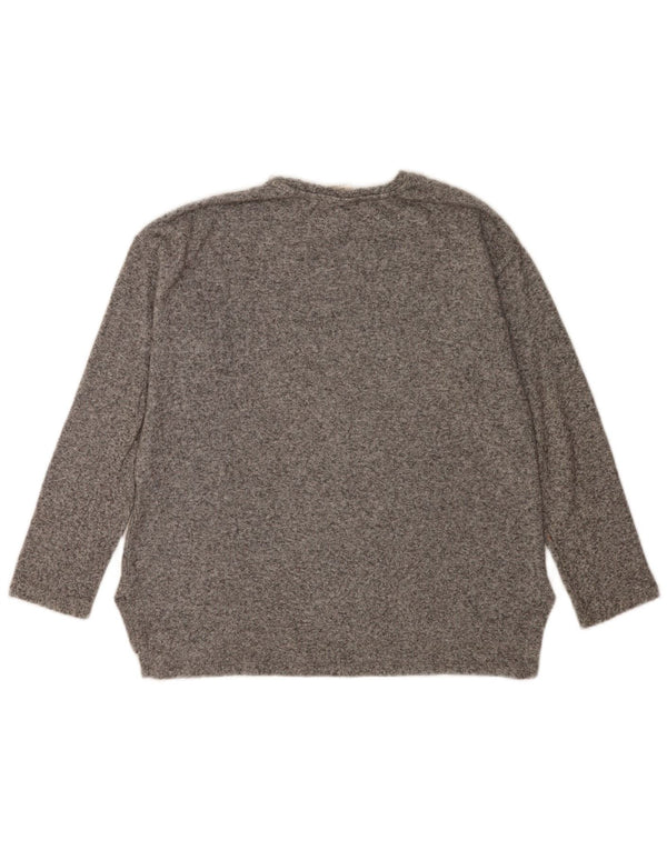 Zara Sudadera Niña Jumper 11-12 Años Viscosa Moteada Gris