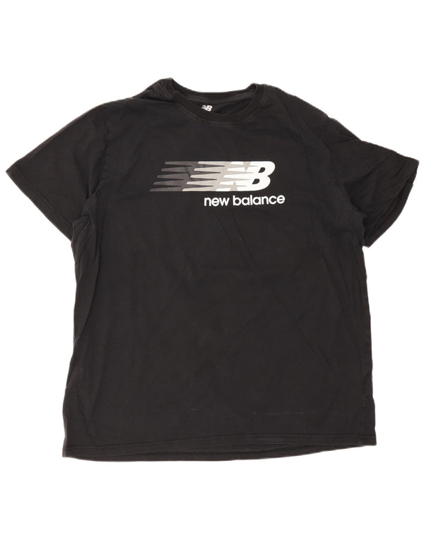 New Balance Camiseta gráfica para hombre Top 2XL Algodón negro
