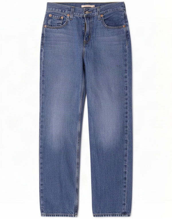 Levi's Womens Straight Jeans W26 L30 Blue Cotton