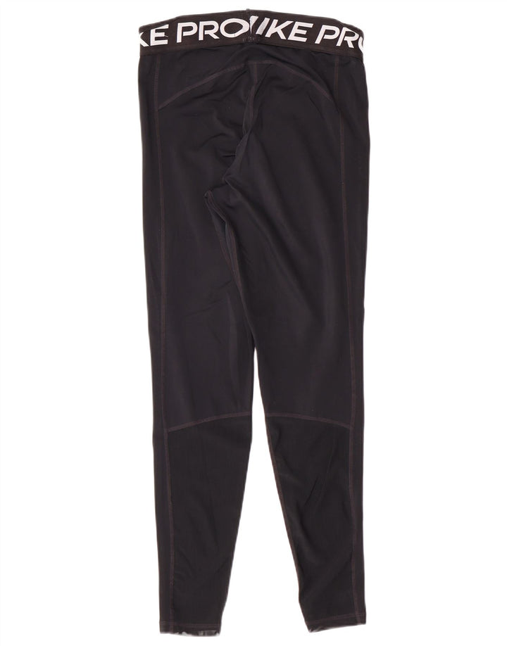 Nike Leggings Dri Fit Graphic para mujer UK 12 Mediano Negro Poliéster Deportes