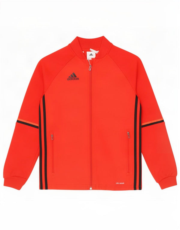 Adidas Chicos Climacool Chándal Top Chaqueta 9-10 Años Rojo Colorblock