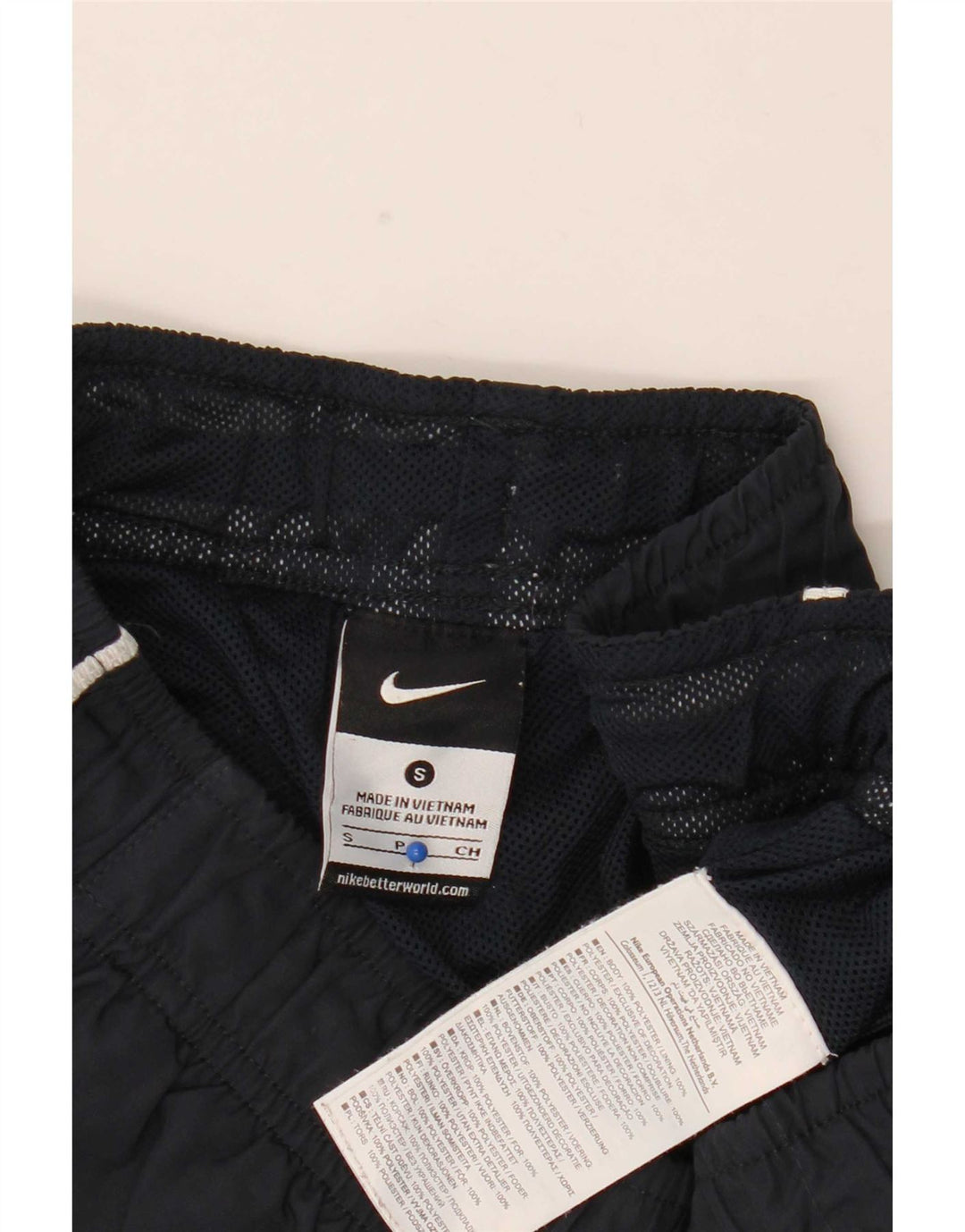 Nike Bermudas gráficas para hombre, pantalones cortos deportivos, tamaño pequeño, poliéster azul marino