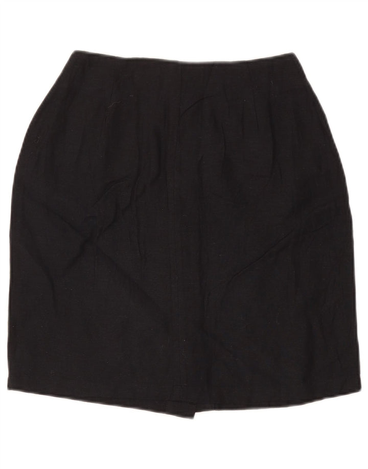 Falda lápiz vintage para mujer IT 42 Mediana W28 Azul marino
