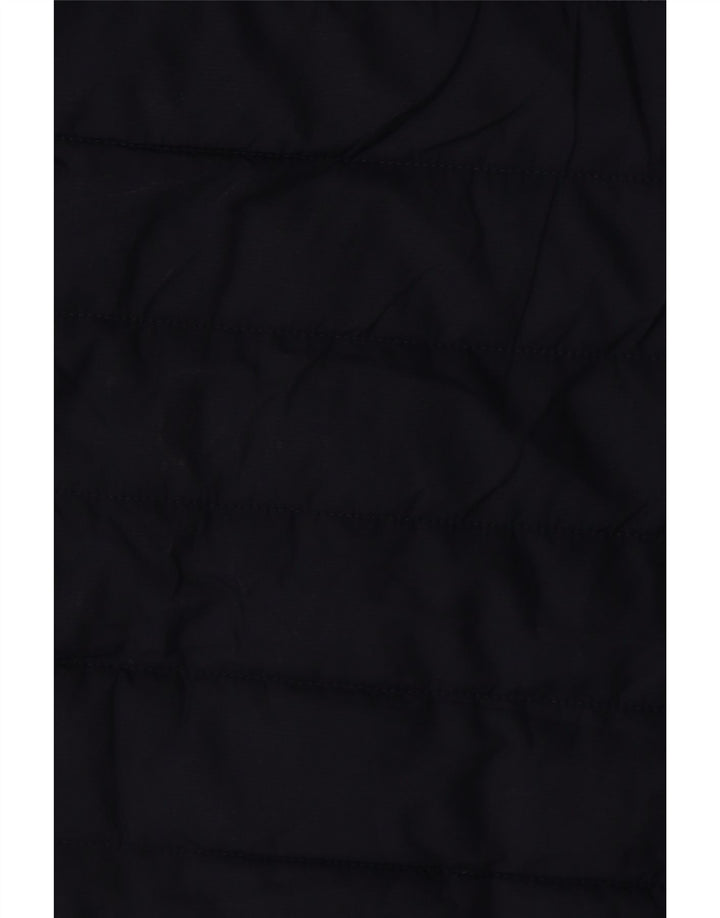 Jack Wolfskin Abrigo acolchado con capucha para mujer UK 8/10 Small Azul marino Poliéster