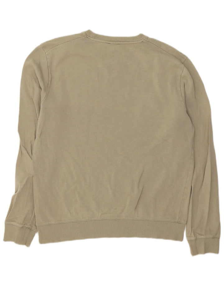 Cos Mens Sudadera Jumper Pequeño Algodón Caqui