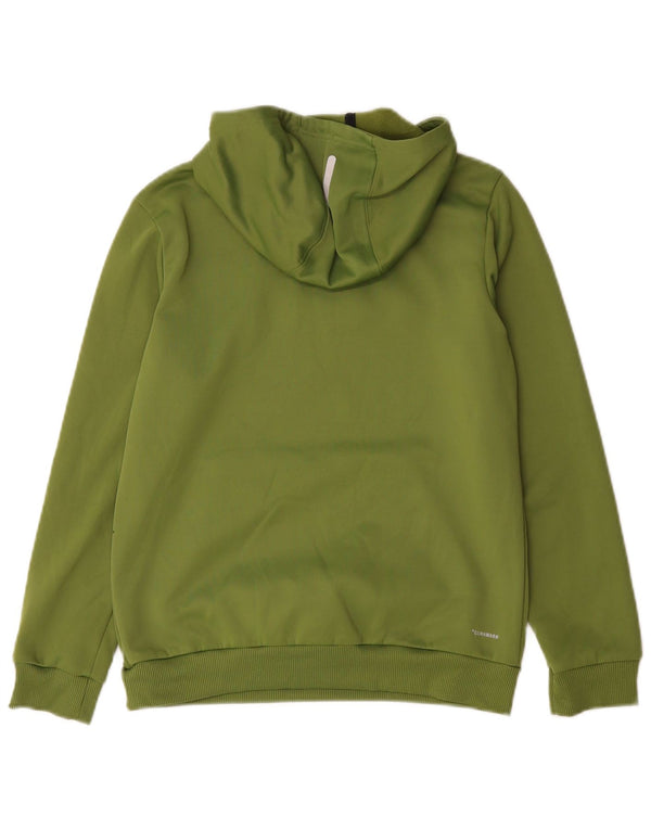 Adidas Climawarm Graphic Sudadera con capucha para niños 11-12 años Caqui Poliéster