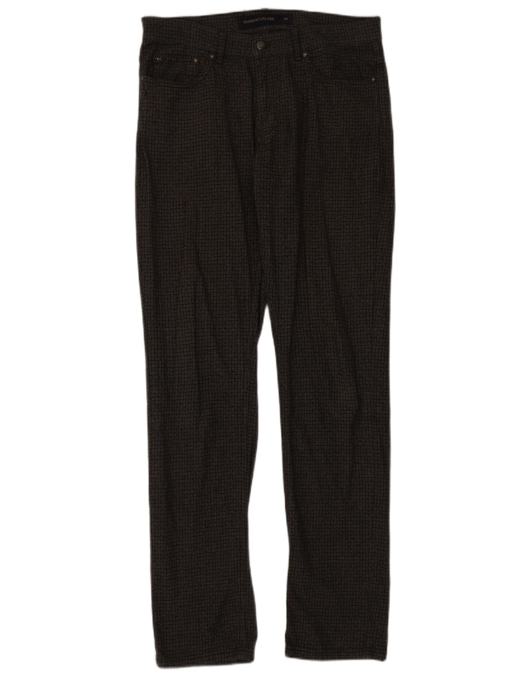 Harmont & Blaine Pantalones casuales para hombre IT 48 Medium W34 L34 Grey Check