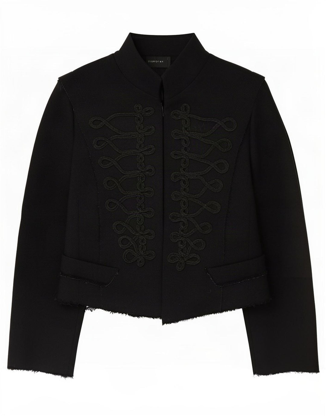 Zara Mujer Bolero Chaqueta Reino Unido 44 Grande Negro