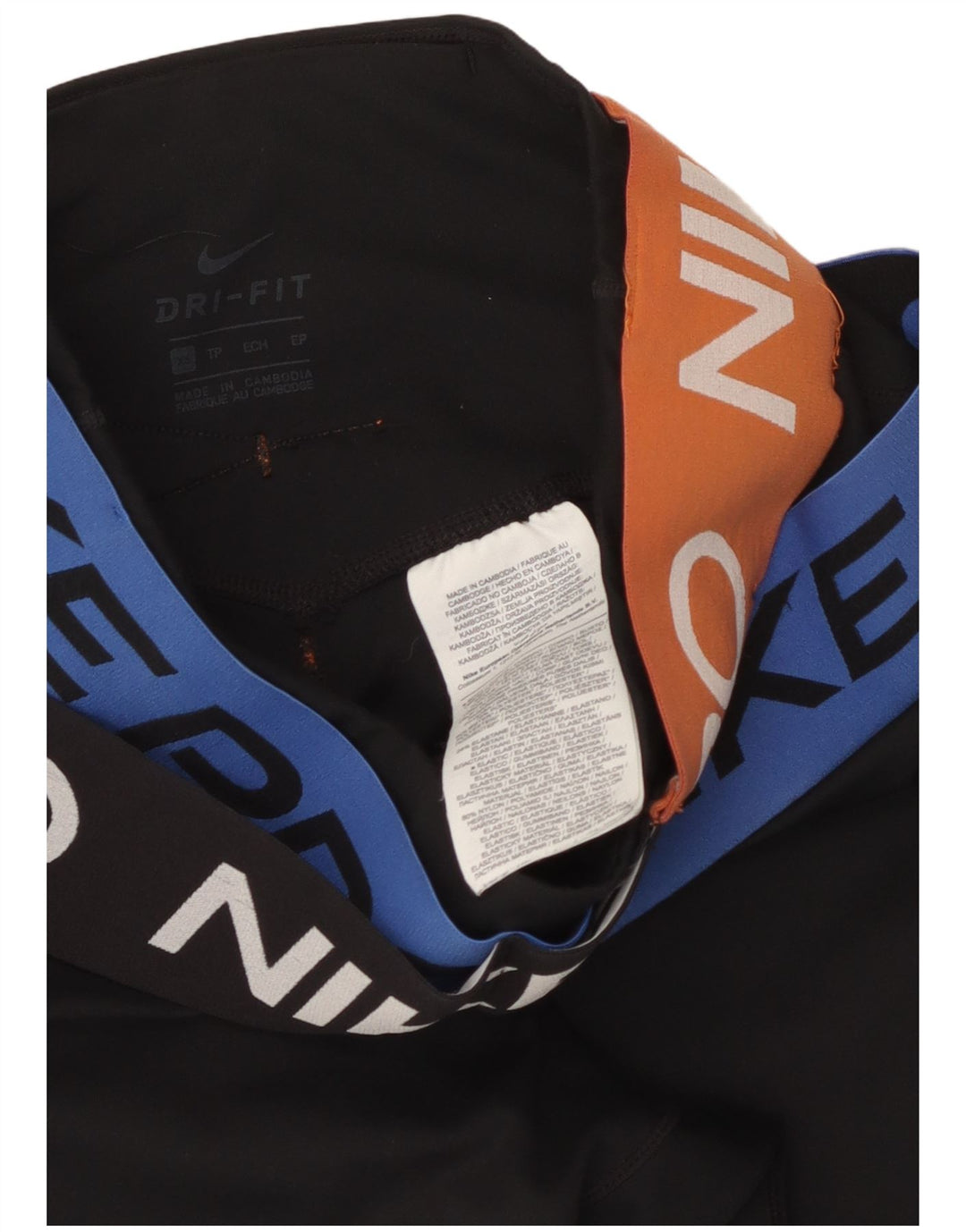 NIKE Leggings gráficos Dri Fit para mujer UK 4 XS Poliéster negro