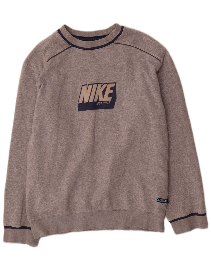 Nike Boys Graphic Sudadera Jumper 12-13 años Grande Gris Moteado