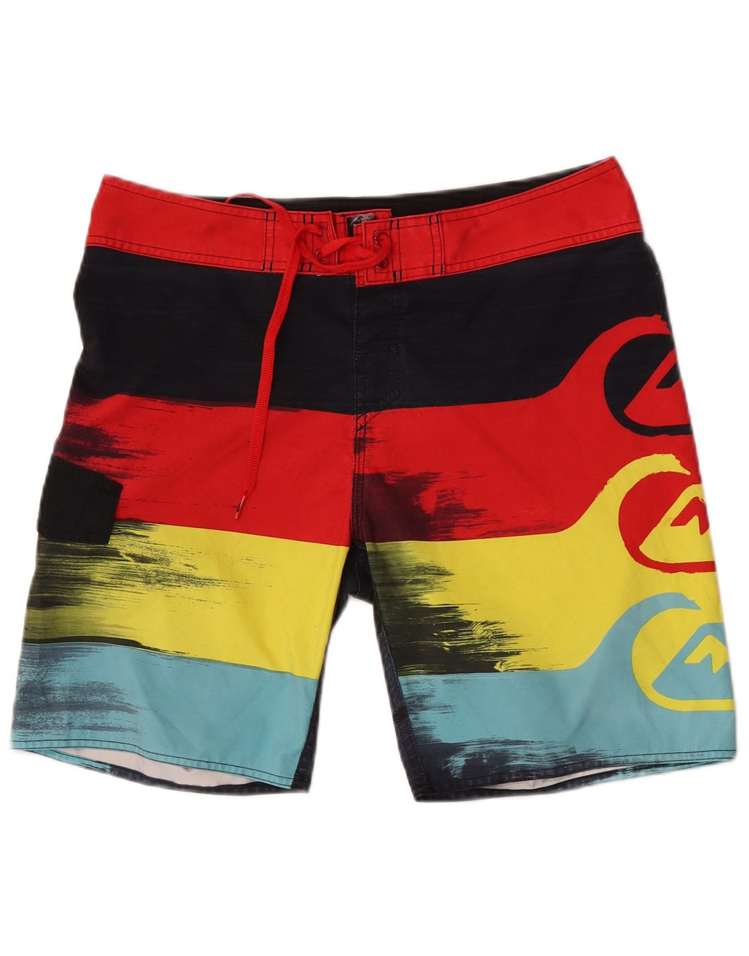 Quiksilver Bañador para Hombre con Estampado gráfico, tamaño Mediano, Rayas Multicolores