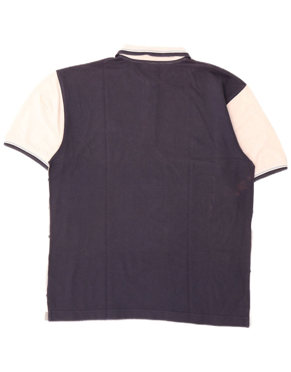 Polo Lotto Hombre XL Algodón Rayas Gris
