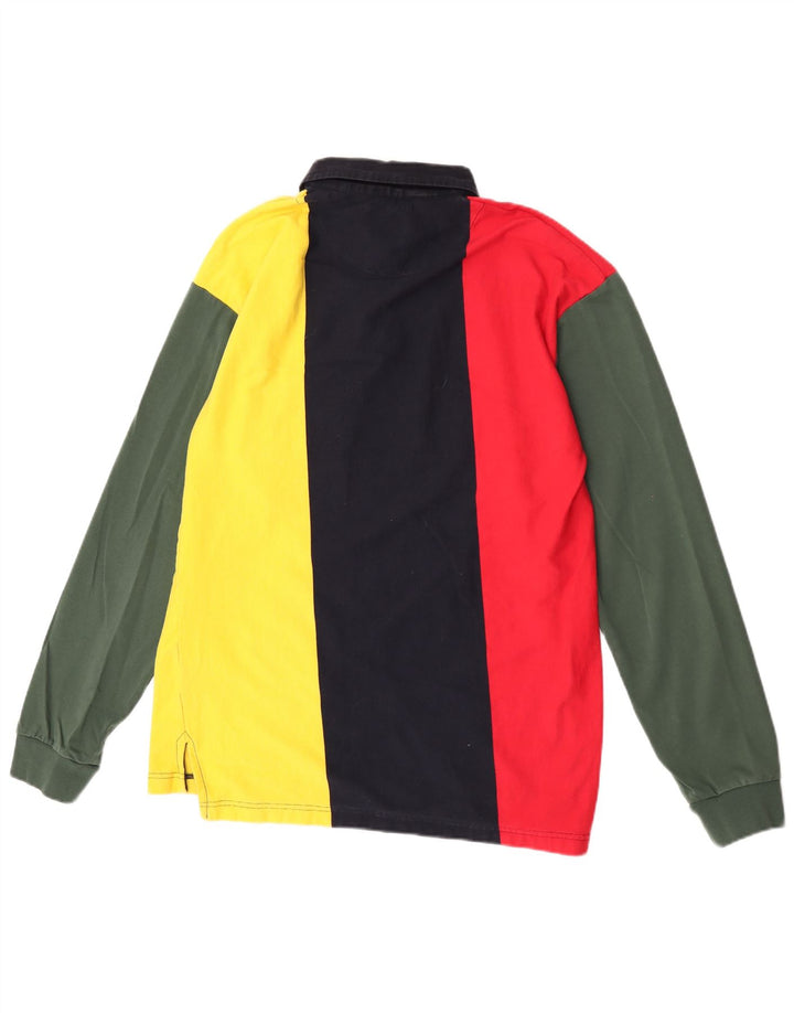 Karl Kani Polo gráfico de hombre con diseño colour block grande multicolor
